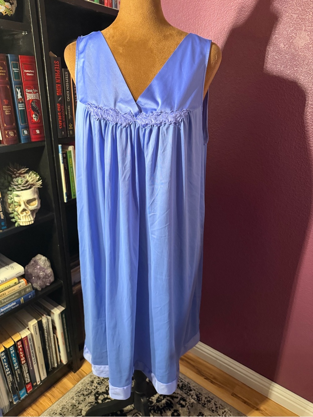 Exquisite Form Light Blue Nylon nightgown